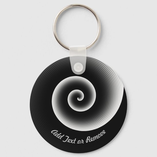 Personalized Black Cool Pattern   Key Ring (Front)