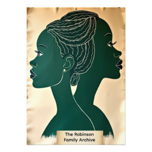 Personalized Black History Archive Collage  Photo Print