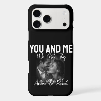 Personalized Black Photo Couple You and Me 
