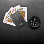 Personalized Black Shiny Classic Playing Cards<br><div class="desc">florenceK 

you can write down your text you need 

simplicity and elegance of passionate night</div>