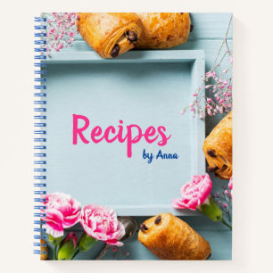 Personalized Blank Recipe Cook Book To Write In