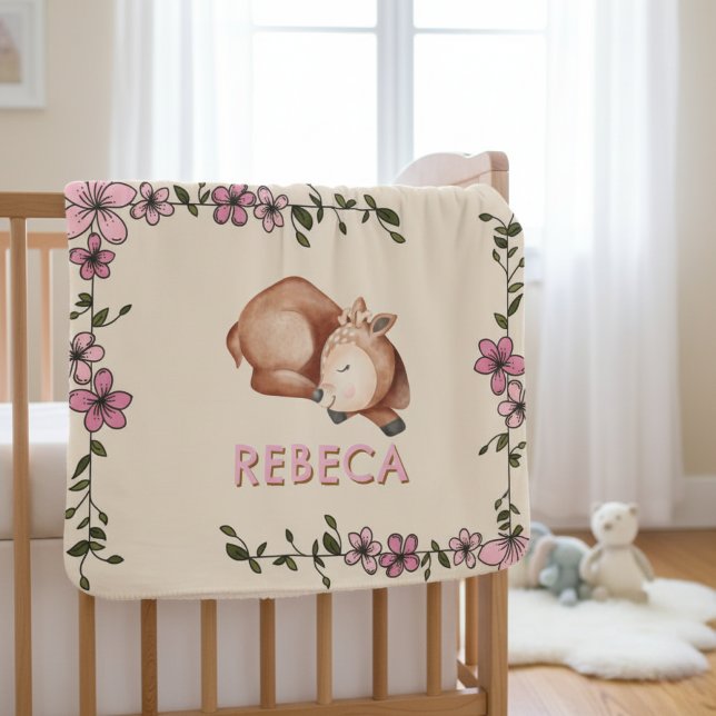 Personalized Blanket with Roe Deer  (Creator Uploaded)