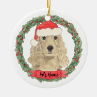 Personalized Blonde Tan Golden Cocker Spaniel