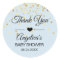 Personalized Blue and Gold Baby Shower Thank You