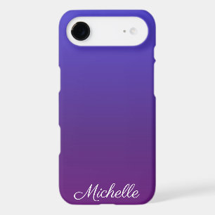 Personalized blue and purple ombre