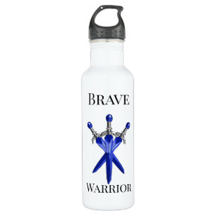 Personalized Blue Sword Kids water Bottle