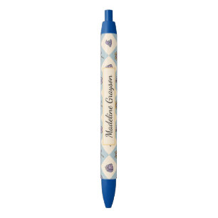 Personalized Book Girl Wizard School Academy Blue Black Ink Pen