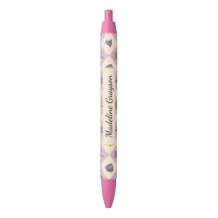 Personalized Book Girl Wizard School Academy Pink Black Ink Pen