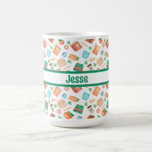 Personalized Books, Coffee, Tea, Succulents,  Coffee Mug