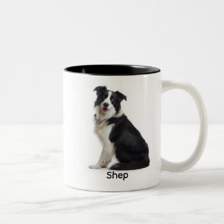 Personalized Border Collie “I Own You” Two-Tone Coffee Mug