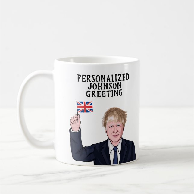 PERSONALIZED BORIS JOHNSON COFFEE MUG (Left)