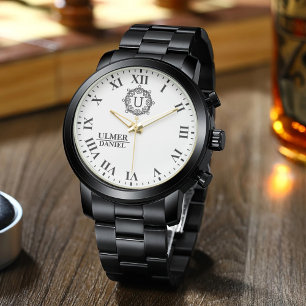 Personalized Boutique Emblem Vintage Luxury Style Watch