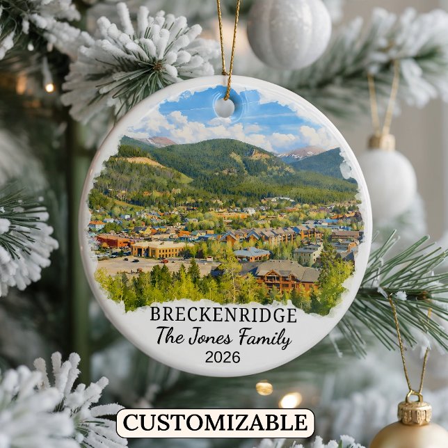 Personalized Breckenridge Ornament Custom Colorado (Creator Uploaded)