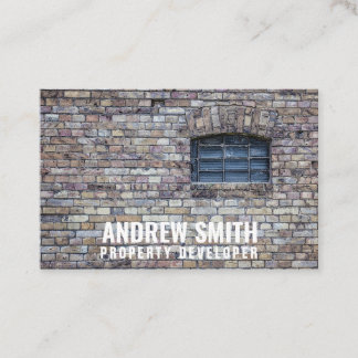 Personalized "Brick Housing" (UK/Euro) Business Card
