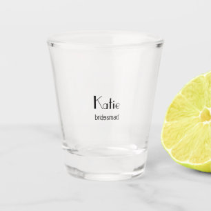 Personalized Bride & Bridesmaid Shot Glass
