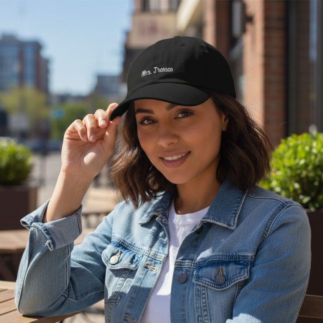 Personalized Bride Honeymoon Gift, Custom Mrs  Embroidered Hat (Creator Uploaded)