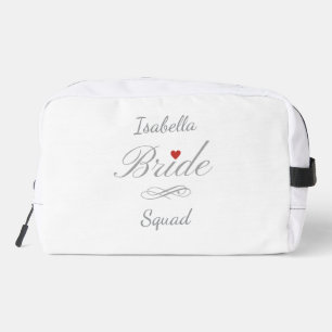 Personalized Bride Squad, Custom Name Hen Party Dopp Kit