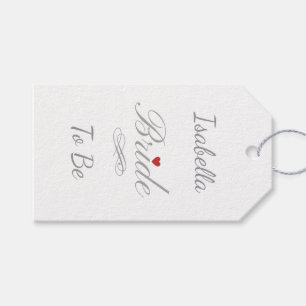 Personalized Bride To Be, Custom Name Hen Party Gift Tags