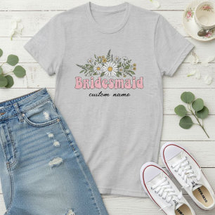 Personalized Bridesmaid Name Shirt, Bachelorette T-Shirt