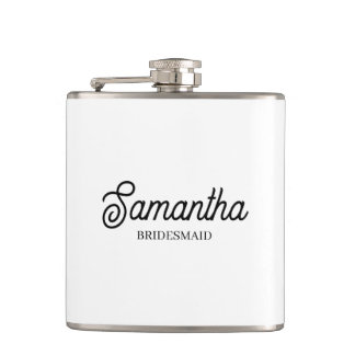 Personalized Bridesmaid Proposal Gift Bachelorette Hip Flask