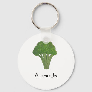 Personalized broccoli keyring