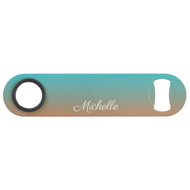 Personalized brown and blue ombre (Front (Horizontal))