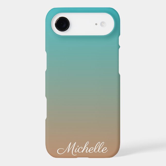 Personalized brown and blue ombre (Back)