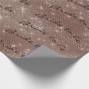 Personalized Brush Bride to be Blush Pink Wrapping Paper