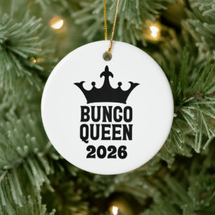 Personalized Bunco Queen Ornament