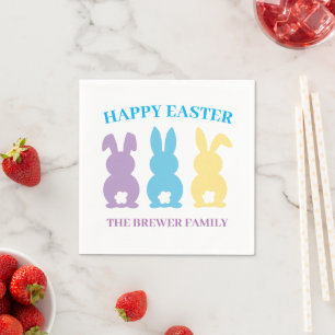 Personalized Bunny Paper Napkin