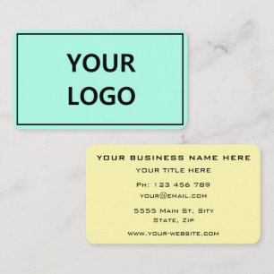 Personalized Business Card with Logo Your Colors