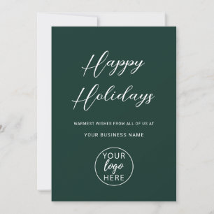 Personalized Business Logo  Holiday Card