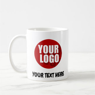 Personalized Business Logo Text Company Mug