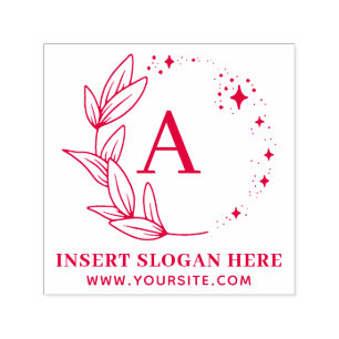 Personalized Business Monogram Self-inking Stamp