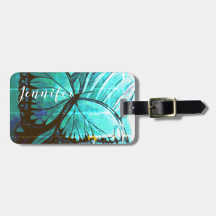 Personalized by Name Beautiful Butterfly Luggage T Tag