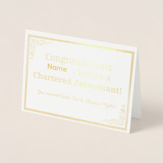 Personalized CA Congratulations Card 