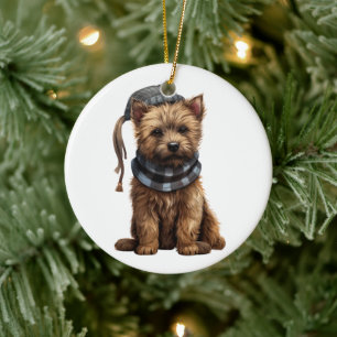 Personalized Cairn Terrier Dog Ceramic Tree Decoration