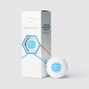 Personalized Callaway golf ball gift set for men