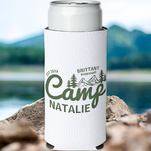 Personalized Camp Bach Bachelorette Party Custom Seltzer Can Cooler