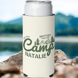Personalized Camp Bach Bachelorette Party Custom Seltzer Can Cooler