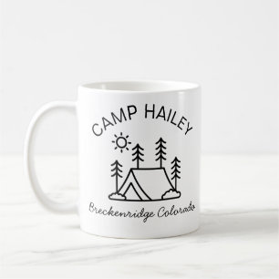 Personalized camp mug, personalized campfire mug, coffee mug