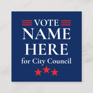Personalized Campaign Election Enclosure Card