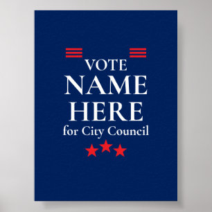 Personalized Campaign Election Poster