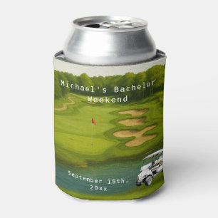 Personalized Can Cooler   Golf Bachelor Party
