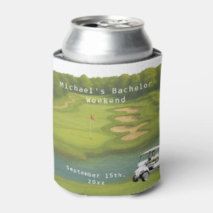 Personalized Can Cooler   Golf Bachelor Party