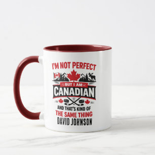 Personalized Canada Flag Day   Custom Canadian Mug