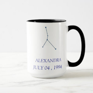 Personalized Cancer Constellation Mug - Custom Zod