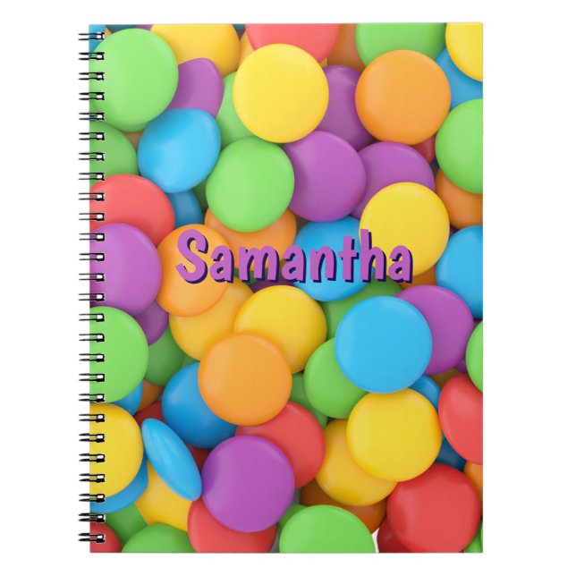 Personalized Candy Notebook – Joy Drops School  (Front)