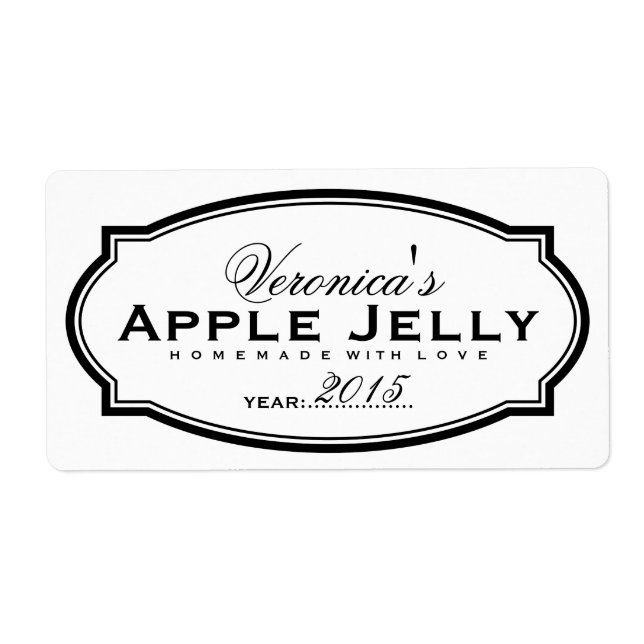 PERSONALIZED CANNING STICKER (Front)