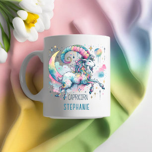 Personalized Capricorn Zodiac Goat Astrology Coffee Mug